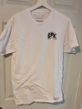 Mitchell & Ness White Short Sleeve Tee with GPK Chest Patch